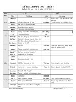 Chương trình lớp 4 mới 2010