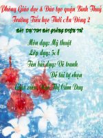 Vẽ trang đề tài tự chọn