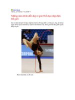 Những màn trình diễn đẹp ở giải thể dục dụng cụ thế giới