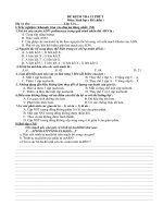 De kiem tra 15 phút Sinh 12