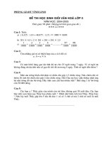 Đề thi HSG Toán huyện Vĩnh Linh năm học 04-05