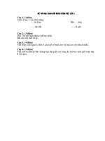 Đề thi số 2 môn TV