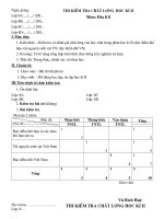 Đề thi HK2 Địa 8 (08-09)