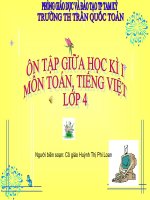 ÔN TẬP KIỂM TRA LỚP 4-GHKI-NH 2010-2011