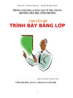 kinh nghiem Li thuyet Trinh bay bang