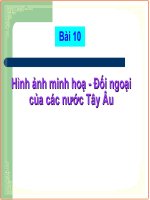 Bài 10 - Hình minh hoạ  :  Đối ngoại của các nước Tây Âu