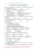 145 CÂU TRẮC NGHIỆM HÓA 9