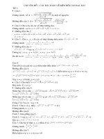 CHUYÊN ĐỀ CĂN THỨC THỨC