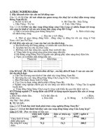 Đề kiểm tra địa lý học kỳ II