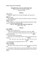 bộ đề kiểm tra học kỳ I