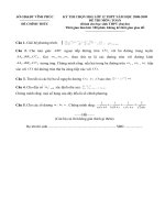 De thi HSG tinh lop 12- vinh phuc