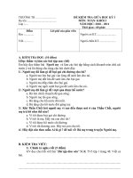 Đề Kiểm tra giữa kì I_Tiếng Việt khối 3