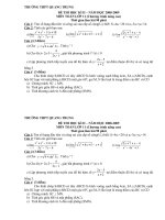 Đề thi kì II lớp 11 (NC)