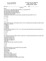 đề thi học kì 1 vật lí 11cb