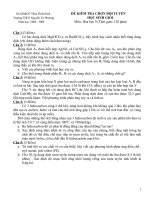 4 đề thi hs giỏi Hóa lớp 9 và đáp án