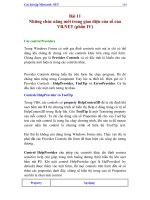 Những chức năng mới trong giao diện cửa sổ của VB.NET (phần IV)