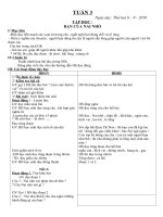 GIÁO ÁN LỚP 2 TUẦN 3 CHUẨN