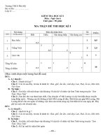 Đề thi Học kì I