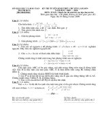 Đề thi chuyên toán Tin Lam sơn năm học 2009-2010