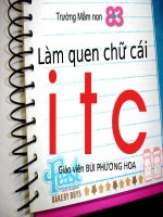 Làm quen I-T-C - Chủ đề thế giới động vật