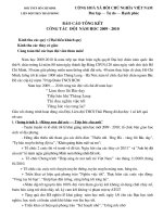 BAO CAO TONG KET - DAI HOI DOI NAM 2009 - 2010
