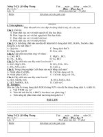 Đề kiểm tra 15p Hóa 9 lan 1 - 2đề