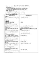 Toán: ÔN TẬP CÁC SỐ ĐẾN 100 ( Tuần 1 - sáng)