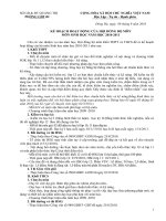 KẾ HOẠCH HOẠT ĐỘNG BỘ MÔN SINH HỌC 10-11