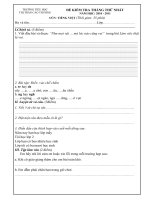 Bài KT TV tháng thứ nhất (10-11)