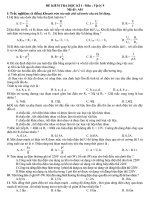 Đề kiểm tra Vật lý 45 phút (Học kỳ I)-Mã đề 1