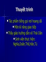 bài thuyết thình về tác phẩm con chó bức