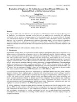 Evaluation of employees’ job satisfaction and role of gender difference   an empirical study at airline industry in iran 