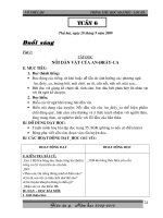GIÁO ÁN 4 TUẦN 6 (Có buổi chiều)