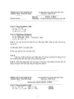 đề khao sat vao trừơng điểm