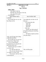 tuần 1-3.Sinh hoạt tập thể