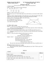 Đề thi giáo viên giỏi năm hcọ 2008 - 2009