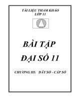 bai tap dai so 11 chuong 3