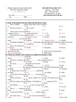 Đề thi HK1 lớp 7