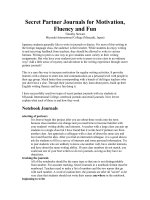 Secret Partner Journals for Motivation.doc