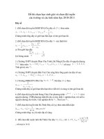 Đề thi chọn học sinh giỏi và chọn đội tuyển