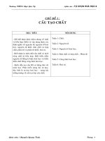 Giáo án TC Hóa 8 (chương 1)