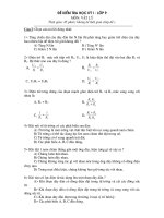 Đề thi HK1 - Vật lý 9