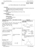 Phúc. $ 2- Tỉ số lượng giác của một goc nhọn