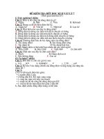 Đề kiểm tra hết HKII