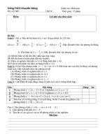 Đề kiểm tra đại số 9