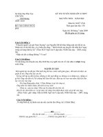 đề thi tuyển sinh lớp 10 trường thpt chuyên nguyển trãi