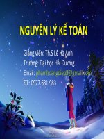 NGUYÊN LÝ KẾ TOÁN
