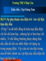 Tiet 9- Su phu thuoc cua dien tro vao vat lieu lam day dan.ppt