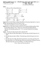 Đề thi HSG Lý 8-ct