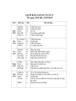 Giáo án lớp 2-Tuần 5-CKTKN-2010-2011